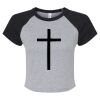 Women's Micro Rib Raglan Baby Tee Thumbnail