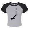 Women's Micro Rib Raglan Baby Tee Thumbnail