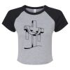 Women's Micro Rib Raglan Baby Tee Thumbnail