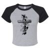 Women's Micro Rib Raglan Baby Tee Thumbnail