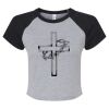 Women's Micro Rib Raglan Baby Tee Thumbnail