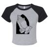 Women's Micro Rib Raglan Baby Tee Thumbnail