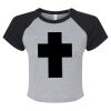 Women's Micro Rib Raglan Baby Tee Thumbnail
