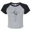 Women's Micro Rib Raglan Baby Tee Thumbnail