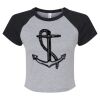 Women's Micro Rib Raglan Baby Tee Thumbnail