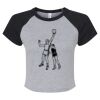 Women's Micro Rib Raglan Baby Tee Thumbnail