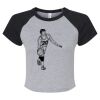 Women's Micro Rib Raglan Baby Tee Thumbnail
