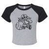 Women's Micro Rib Raglan Baby Tee Thumbnail