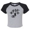 Women's Micro Rib Raglan Baby Tee Thumbnail
