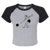 Women's Micro Rib Raglan Baby Tee Thumbnail