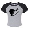 Women's Micro Rib Raglan Baby Tee Thumbnail