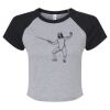 Women's Micro Rib Raglan Baby Tee Thumbnail
