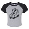Women's Micro Rib Raglan Baby Tee Thumbnail