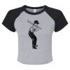 Women's Micro Rib Raglan Baby Tee Thumbnail
