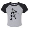 Women's Micro Rib Raglan Baby Tee Thumbnail