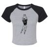 Women's Micro Rib Raglan Baby Tee Thumbnail