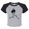 Women's Micro Rib Raglan Baby Tee Thumbnail