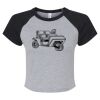 Women's Micro Rib Raglan Baby Tee Thumbnail