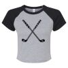 Women's Micro Rib Raglan Baby Tee Thumbnail