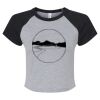 Women's Micro Rib Raglan Baby Tee Thumbnail