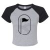 Women's Micro Rib Raglan Baby Tee Thumbnail