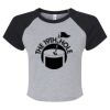 Women's Micro Rib Raglan Baby Tee Thumbnail