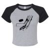 Women's Micro Rib Raglan Baby Tee Thumbnail