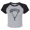 Women's Micro Rib Raglan Baby Tee Thumbnail