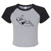Women's Micro Rib Raglan Baby Tee Thumbnail
