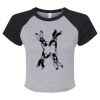 Women's Micro Rib Raglan Baby Tee Thumbnail