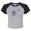 Women's Micro Rib Raglan Baby Tee Thumbnail
