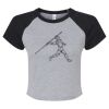Women's Micro Rib Raglan Baby Tee Thumbnail