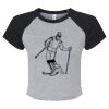 Women's Micro Rib Raglan Baby Tee Thumbnail