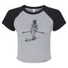 Women's Micro Rib Raglan Baby Tee Thumbnail