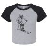 Women's Micro Rib Raglan Baby Tee Thumbnail