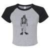 Women's Micro Rib Raglan Baby Tee Thumbnail