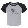 Women's Micro Rib Raglan Baby Tee Thumbnail