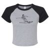 Women's Micro Rib Raglan Baby Tee Thumbnail