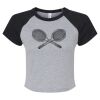 Women's Micro Rib Raglan Baby Tee Thumbnail