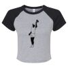 Women's Micro Rib Raglan Baby Tee Thumbnail