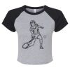 Women's Micro Rib Raglan Baby Tee Thumbnail