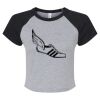 Women's Micro Rib Raglan Baby Tee Thumbnail