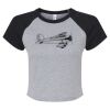 Women's Micro Rib Raglan Baby Tee Thumbnail