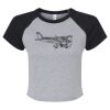 Women's Micro Rib Raglan Baby Tee Thumbnail