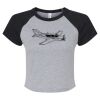 Women's Micro Rib Raglan Baby Tee Thumbnail