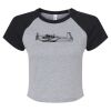Women's Micro Rib Raglan Baby Tee Thumbnail