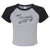 Women's Micro Rib Raglan Baby Tee Thumbnail