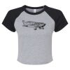 Women's Micro Rib Raglan Baby Tee Thumbnail
