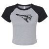 Women's Micro Rib Raglan Baby Tee Thumbnail