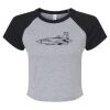 Women's Micro Rib Raglan Baby Tee Thumbnail